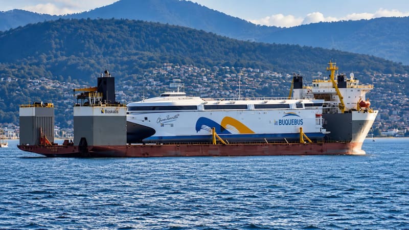 Lanzan el ferry eléctrico más grande del mundo en el Río de la Plata: cuenta con autonomía para unir Buenos Aires-Colonia y capacidad para 2.100 pasajeros.
