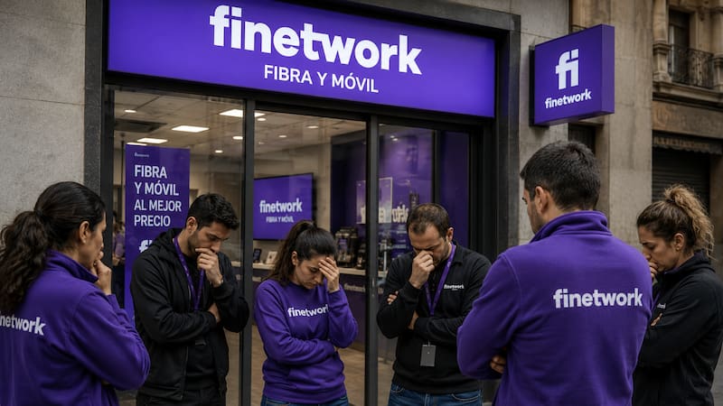 Crisis en telecomunicaciones | La incertidumbre por Finetwork pone en alerta a trabajadores y sindicatos. Imagen generada con IA representativa de la situación.