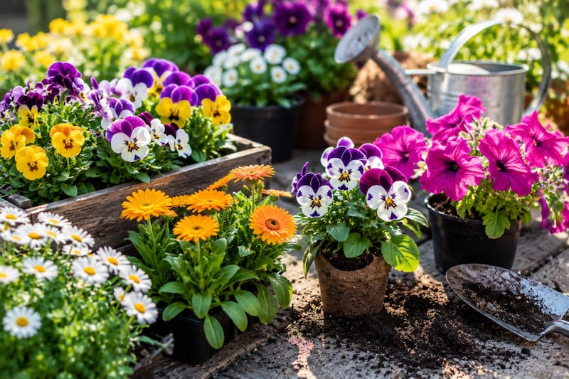 Para favorecer el crecimiento de las plantas, los especialistas recomiendan seguir algunas pautas sencillas, como elegir un lugar con buena luz natural. (Imagen ilustrativa creada con IA)