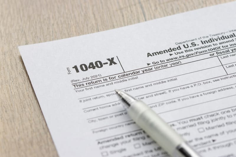 Este es el formulario 1040-X para presentar una declaración enmendada.