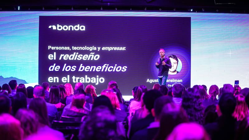Parte del equipo de Bonda en HRTrends, el evento insignia de la empresa, donde se presentan las tendencias de RRHH.