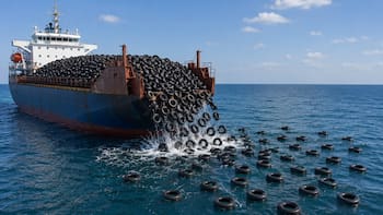 Fracasaron al lanzar dos millones de neumáticos al océano: más de 50 años después aún lidiamos con las consecuencias