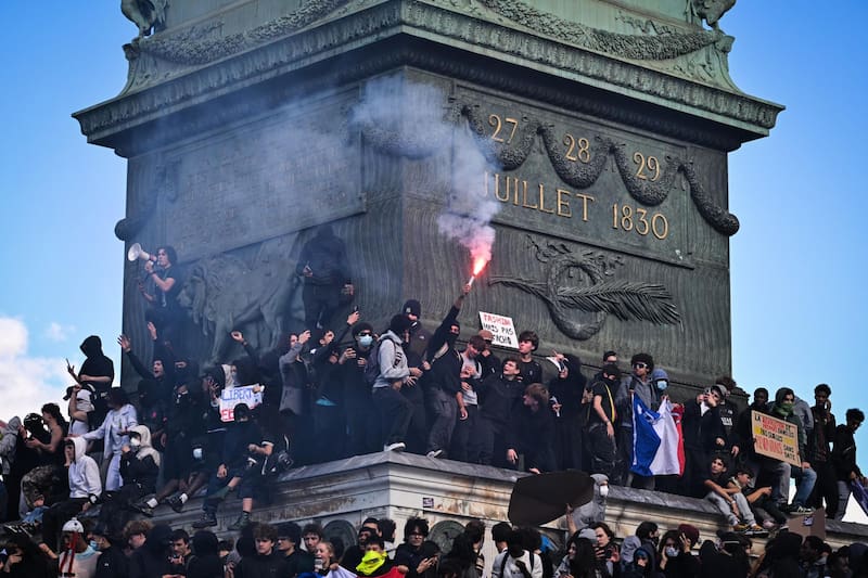Las protestas estudiantiles se han extendido durante varios días en Francia.
