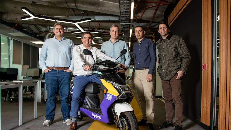 Francisco Eterovic, Diego Fleischmann, Sebastián Parot, Antonio Turner, Benjamin Izikson, parte del equipo fundador de Galgo | Foto: Cortesía