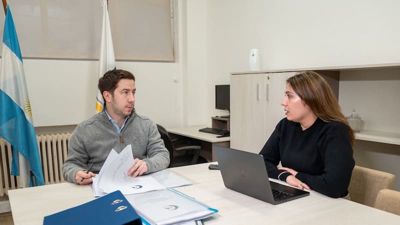 Franco Domizzi, presidente de la SCPL junto a Lucía Ávila, gerente general de la SCPL