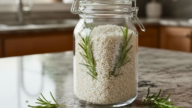 Es tendencia | Para qué sirve colocar arroz con romero en un frasco dentro de la casa y por qué todos lo recomiendan