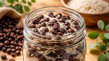 Es tendencia | Para qué ayuda poner arroz con café en un frasco dentro de la casa y por qué todos lo sugieren