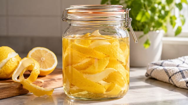 Para qué sirve mezclar vinagre blanco con cáscaras de limón: dónde se puede utilizar y cómo preparar este limpiador casero