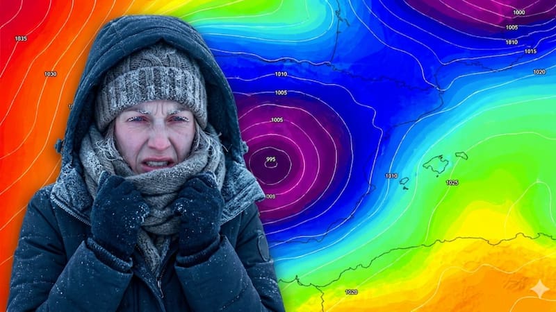 Se viene una fuerte helada que traerá el invierno y un vendaval imparable. Foto: Gemini.