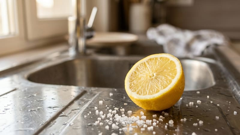 Frotar limón y sal gruesa en la bacha de la cocina: para qué sirve y para qué lo recomiendan.