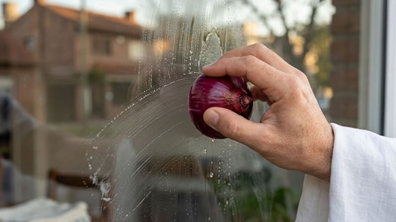 Frotar una cebolla por la ventana, para qué sirve y por qué recomiendan hacerlo
Fuente: IA