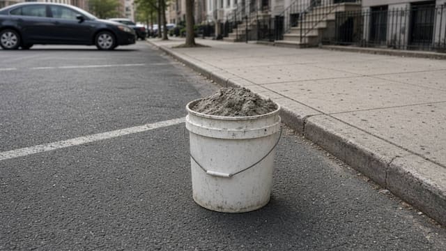 Confirmado | Prohíben apartar lugar en las calles de la ciudad con cubetas o esferas de cemento
