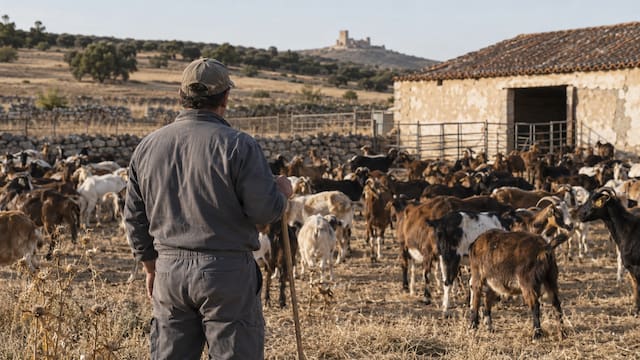 Gonzalo Martínez, ganadero con 1500 cabras: “Puedo vivir de mi actividad. Eso sí, trabajo unas 80 horas a la semana”