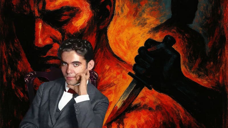 Federico García Lorca, escritor | “La traición es la herida que no sangra, pero duele toda la vida”. Foto (IA)