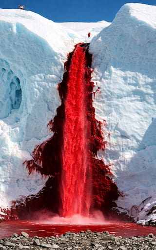 “Cataratas de sangre” en la Antártida: el hallazgo que reescribe lo que se sabe sobre la vida