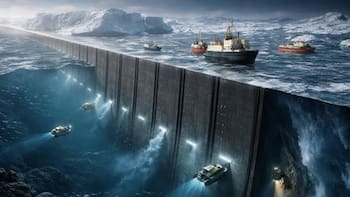 Científicos buscan salvar un glaciar y construirán una obra sin precedentes: levantarán una pared de 80 kilómetros bajo el mar