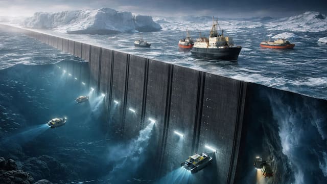 Científicos buscan salvar un glaciar y construirán una obra sin precedentes: levantarán una pared de 80 kilómetros bajo el mar