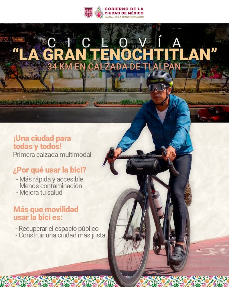 Amplían la Ciclovía en CDMX