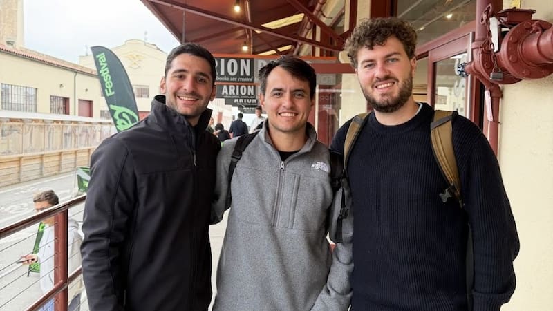 Gonzalo Alegre (CTO), Tomás Dáscola (CEO) e Ignacio Turelli (CMO), fundadores de Clickie.