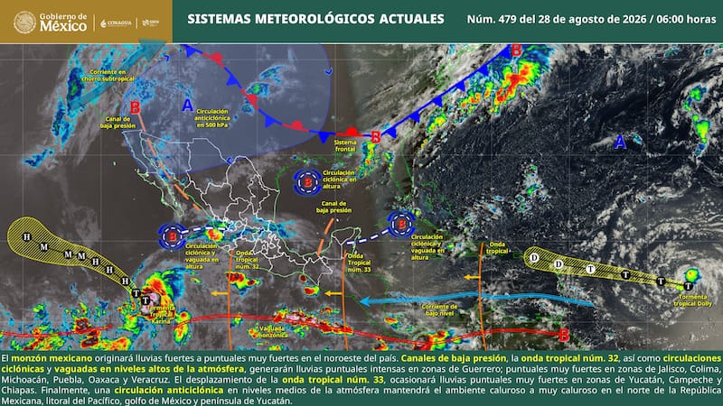 Lluvias en México.