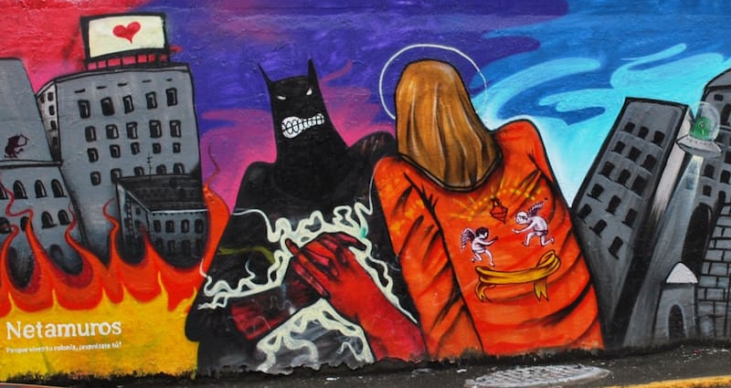 Grafitti en Tacubaya, CDMX.