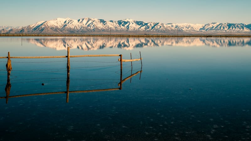 Gran Lago Salado de Utah.