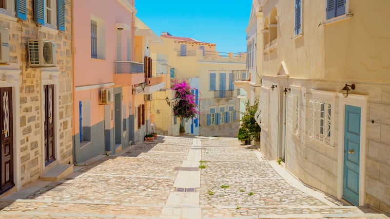 Isla en Grecia