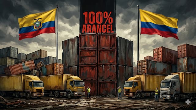 Guerra comercial | Ecuador impone aranceles del 100% a Colombia desde hoy: estos son los productos afectados