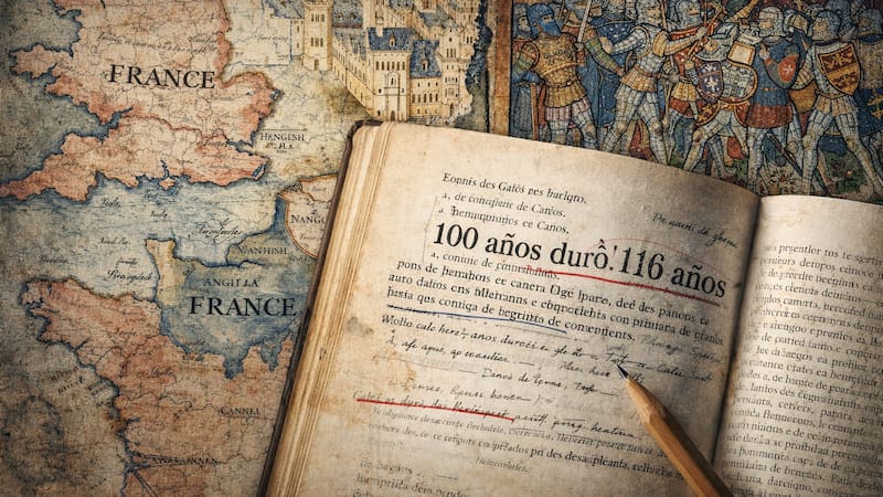 La Guerra de los Cien Años no duró 100 años y otros “errores”: el libro de hace 40 años que anticipó el fact-checking.