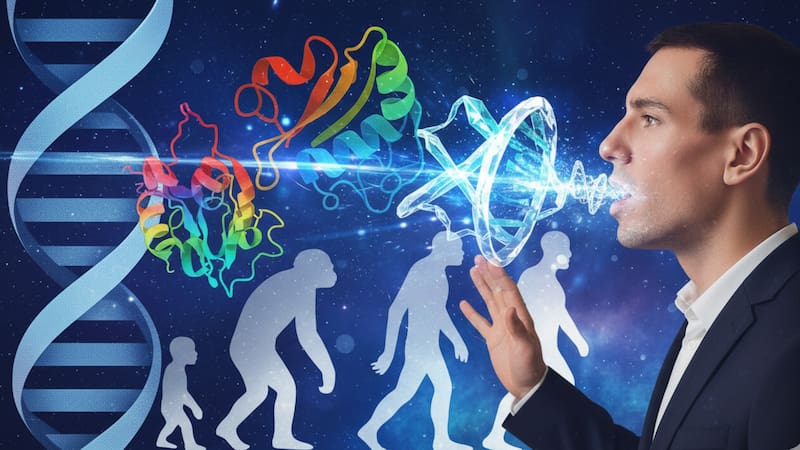 Revolución en la genética: cómo aprendieron a hablar los humanos. Foto: ilustración de Gemini.