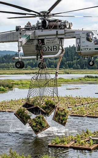 En 2023, investigadores lanzaron desde un helicóptero 90 islas con 450 plantas. 6 años después, los científicos analizaron las comunidades y quedaron sin palabras