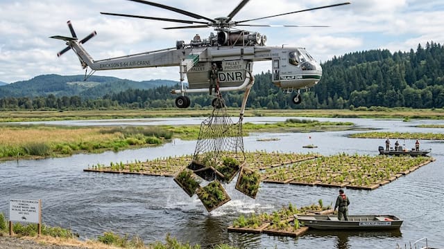 En 2023, investigadores lanzaron desde un helicóptero 90 islas con 450 plantas. 6 años después, los científicos analizaron las comunidades y quedaron sin palabras