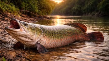 Hallazgo insólito: encontraron un pez gigante de 150 kilos que respira afuera del agua y sobrevive a condiciones extremas