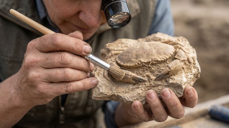 Hallazgo sin precedentes: descubren fósiles de un cangrejo de hace 35 millones de años en España.