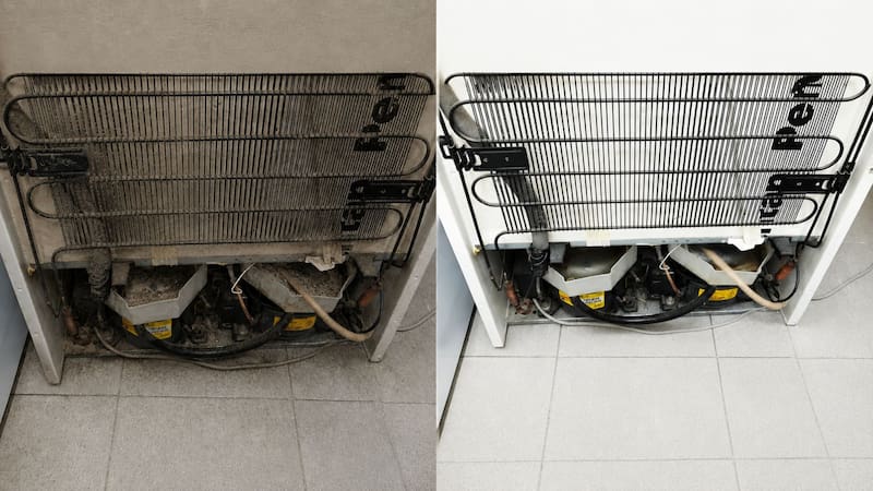 La parte trasera del electrodoméstico suele ser olvidada en las rutinas de limpieza.