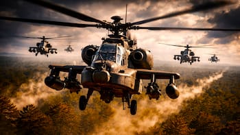 Estados Unidos despliega 32 helicópteros de guerra y ya se prepara para usarlos: nunca volaron tantos en la historia