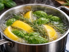 Calentar albahaca, cáscara de limón y romero: por qué lo recomiendan y para qué funciona