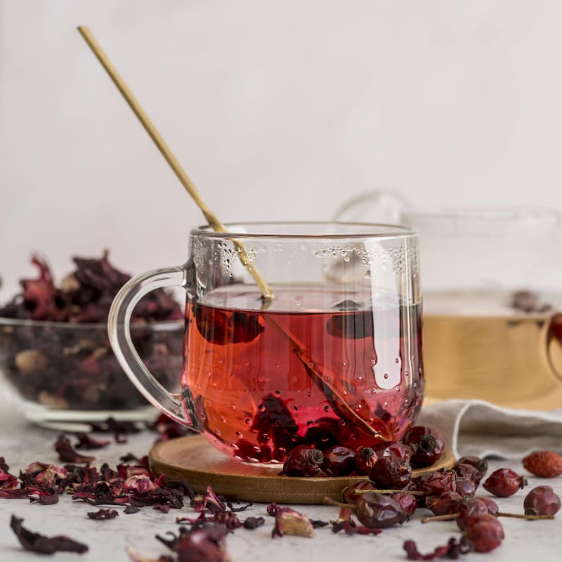 Las infusiones con hibiscus tienen beneficios para la salud.
