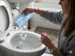 Por qué tirar hielo y sal en el inodoro y para qué sirve este truco