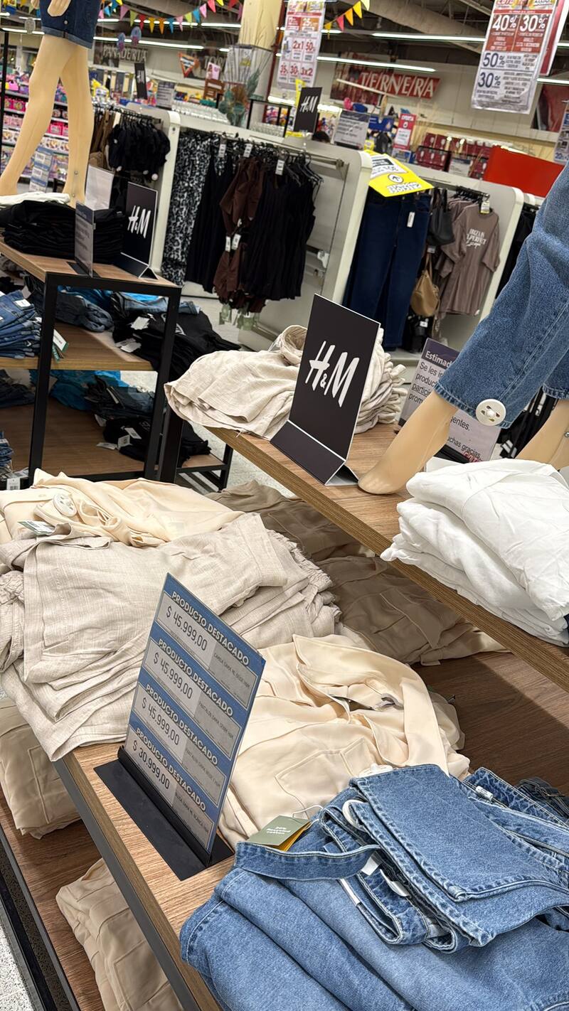 Ropa de H&M en Coto.