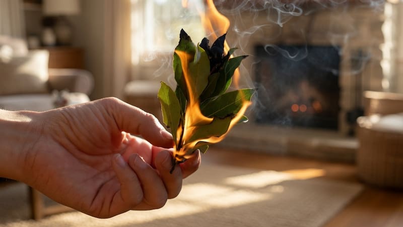 Truco casero de la hoja de laurel
