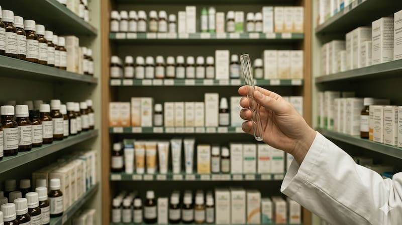 Sin evidencia clínica que los respalde: el mercado homeopático en España factura 30 millones de euros al año pese a los resultados. Imagen generada con inteligencia artificial.