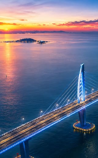 Una potencia mundial construyó un puente de 55 kilómetros sobre el mar | Una inversión récord y 3 megaciudades conectadas en 40 minutos