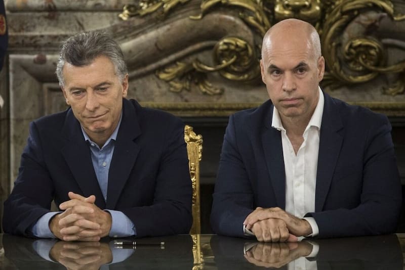 Horacio Rodríguez Larreta junto a Mauricio Macri (Fuente: Archivo).