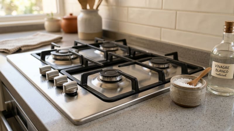 La manera más efectiva de limpiar la hornalla de la cocina.