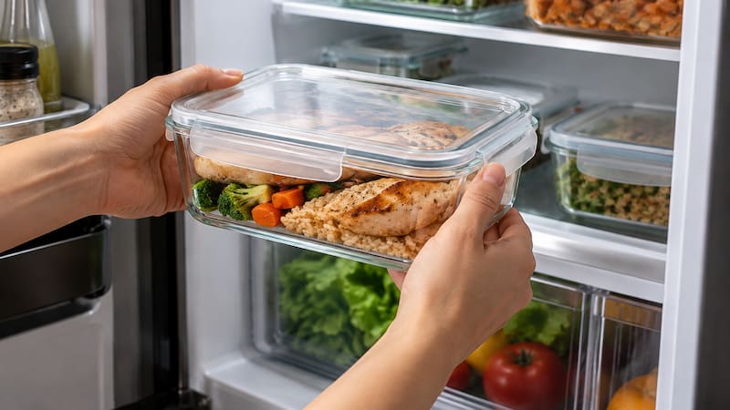 How long cooked food lasts in the refrigerator before it is no longer safe to eat.