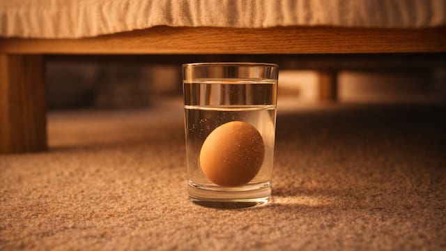 Qué significa poner un vaso con agua y huevo debajo de la cama al dormir y para qué sirve