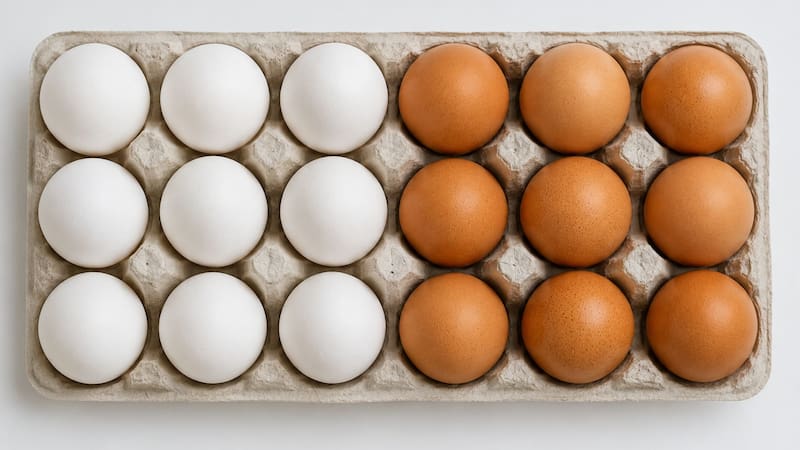 Huevos blancos o huevos marrones: qué diferencia hay y cuál conviene comprar