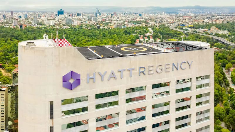 Hyatt Regency Mexico City, propiedad de Fibra Soma y operado por Hyatt Hotels Corp.