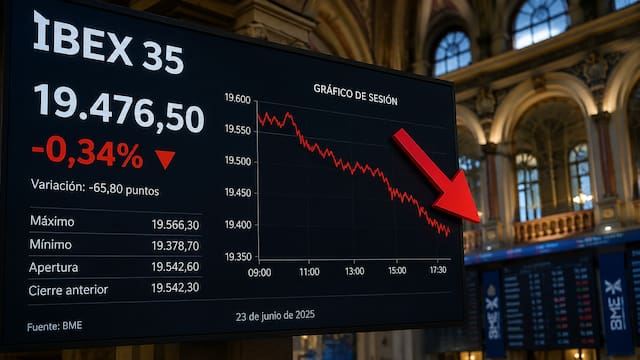 Se acabó la euforia en Bolsa: las tecnológicas tumban al IBEX 35 y borran los 19.500 puntos
